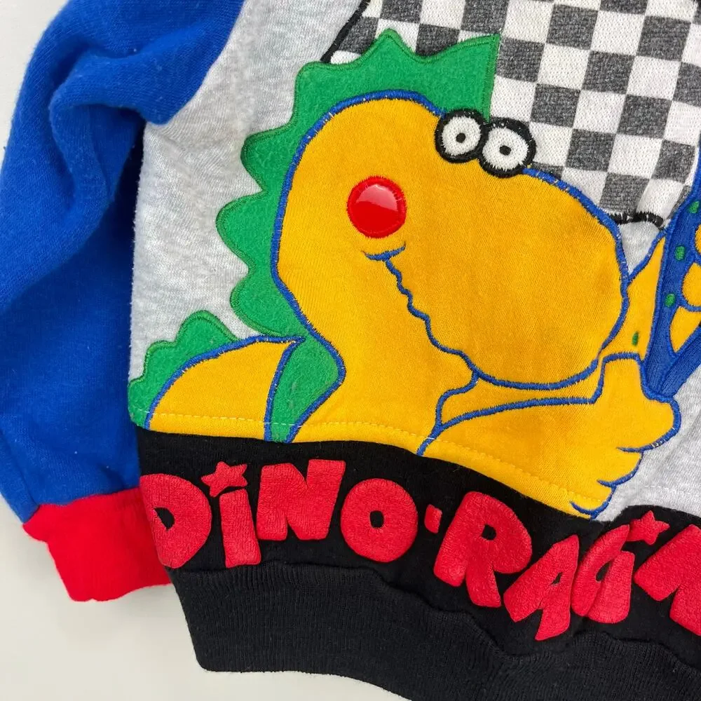 Vintage Little Rebels Dino Racing Sweatsuit 3T